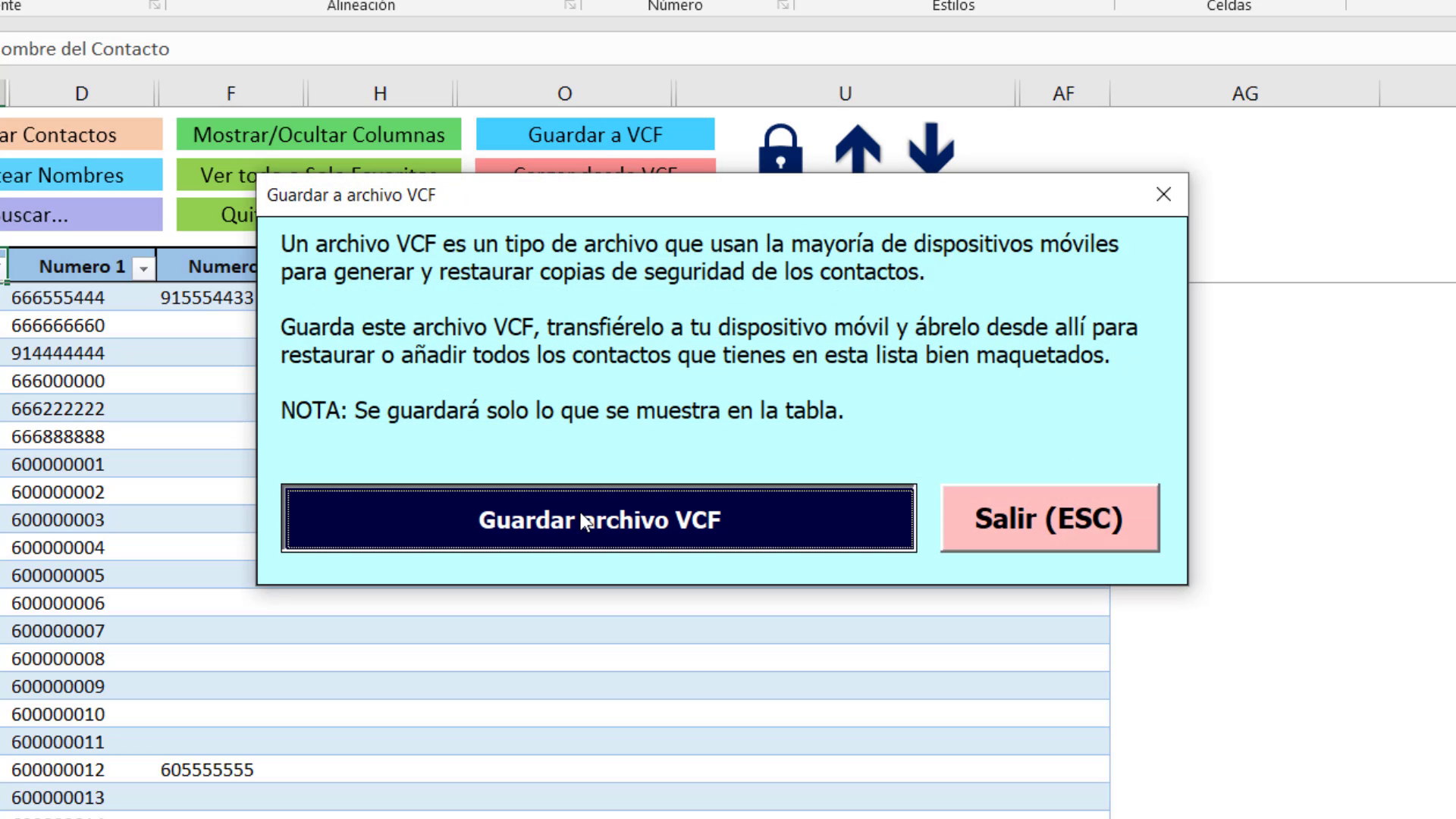 virtual italiano cantidad de ventas Agenda y gestor de contactos VCF - Vicente Leon